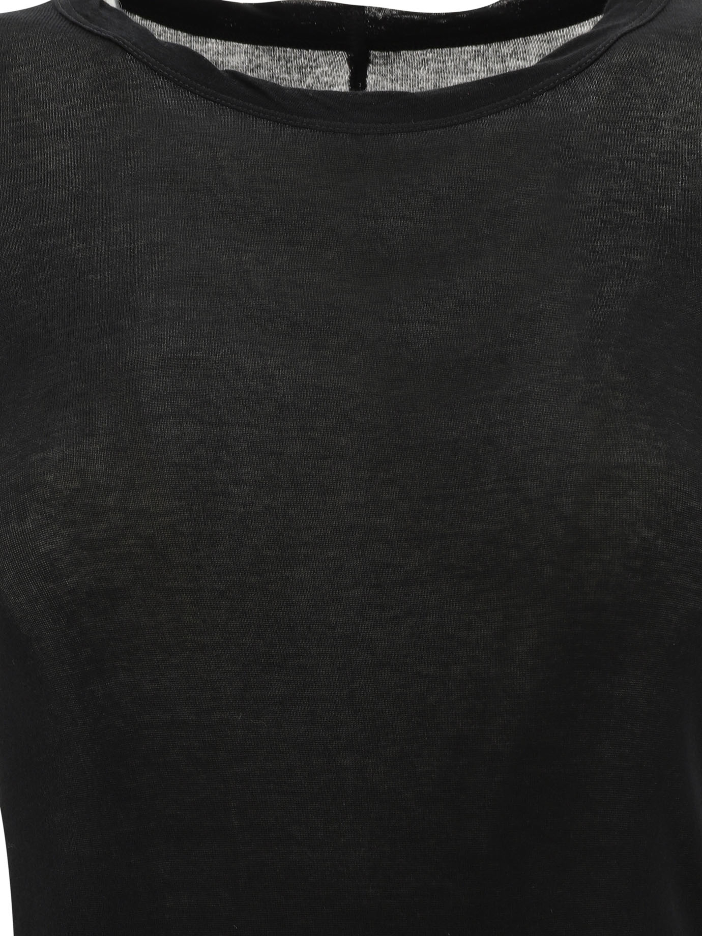 RICK OWENS T-shirt with raw hem